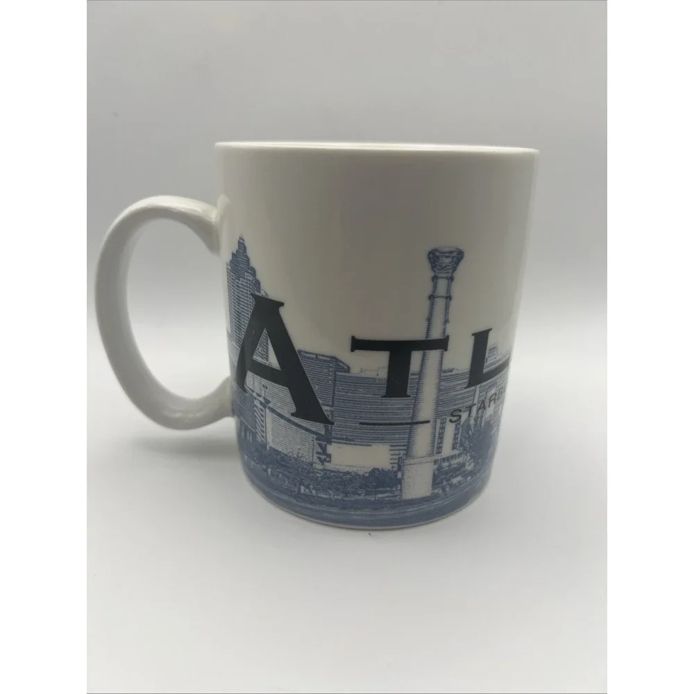 2002 Starbucks ATLANTA Skyline Series One Barista Advertising Mug 18oz